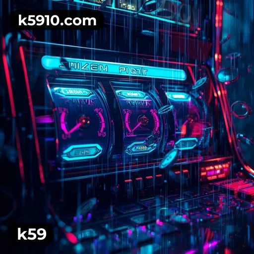 App k59 para iOS e Android — interface mobile, login biométrico e PIX integrado